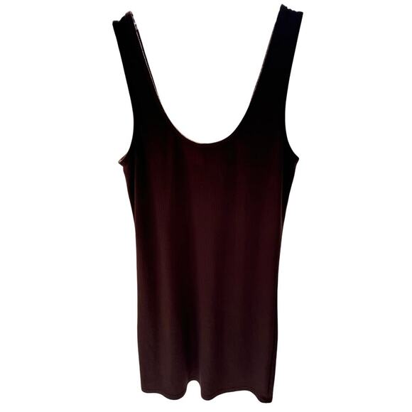 Steve Madden “Becca” chocolate brown tank mini dress size small. - Picture 3 of 9